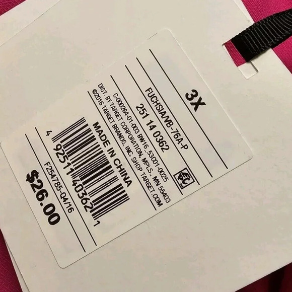 Victoria Beckham Womens 3X Fuchsia pink Twill Tank Top - Picture 5 of 8